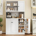 Tall Freestanding Kitchen Pantry Storage Cabinet