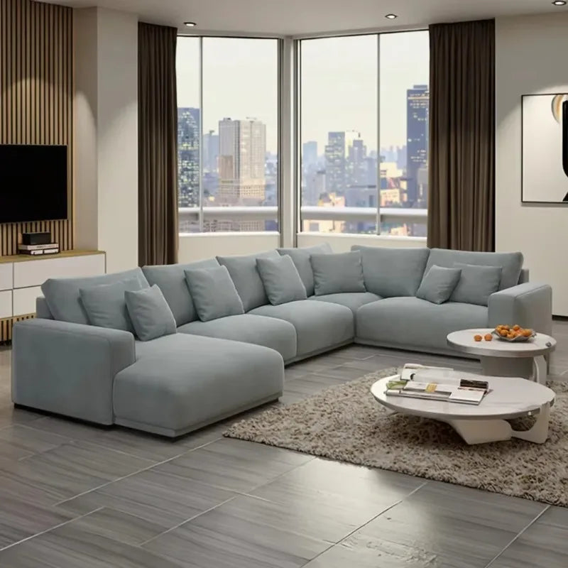 Beige Living Room Combination Sofa