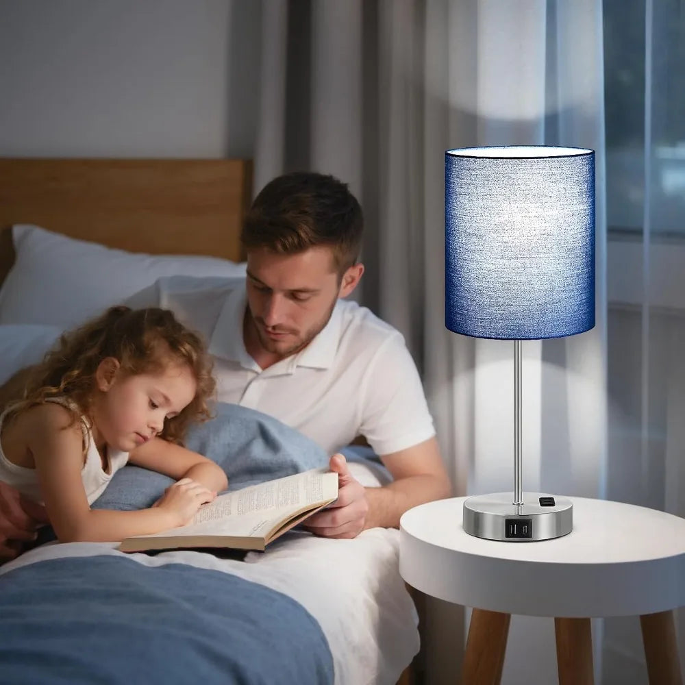 Touch Lamps for Nightstand Set of 2