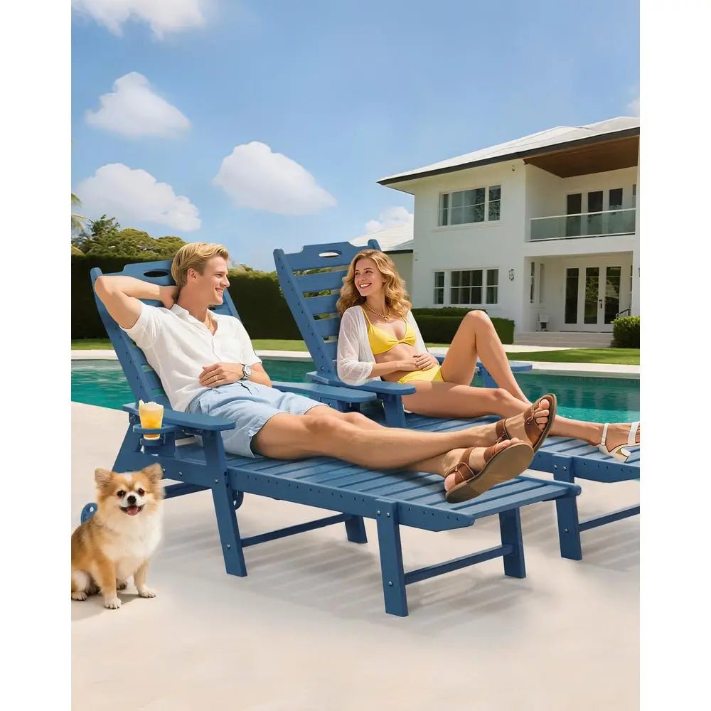 Outdoor Lounge Chair Outdoor Set of 2