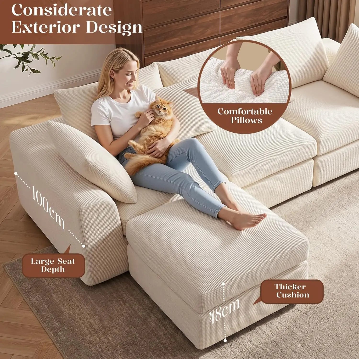 Cloud Sectional Couches for Living Room
