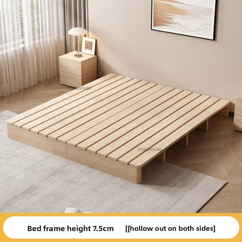 Tatami Solid Wood Japanese Queen Double Bed Frame