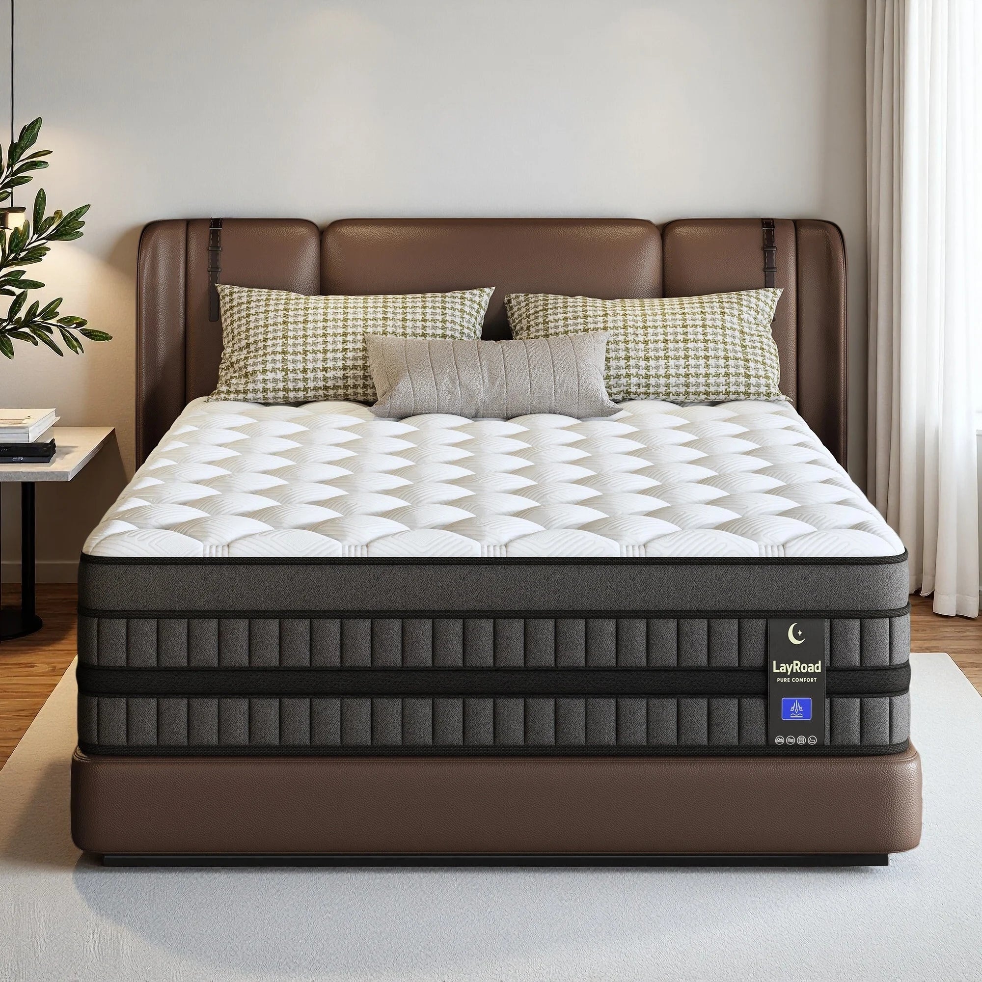 Full-Size Hybrid Mattress 12/14-Inch Medium Firm Gel Memory Foam