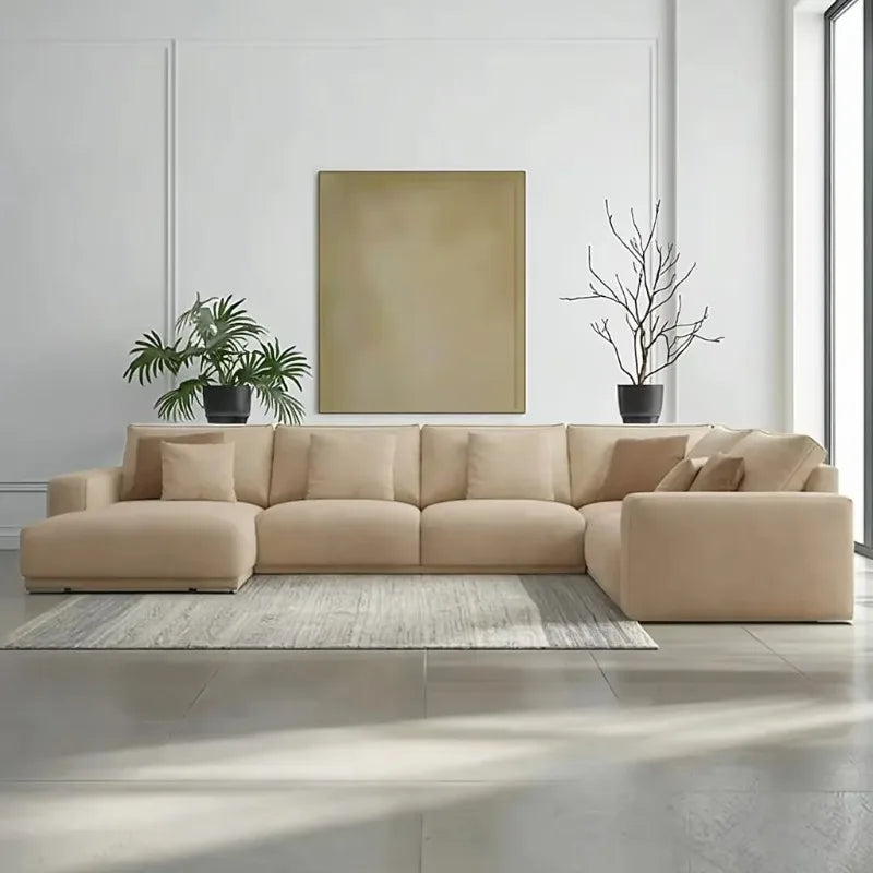 Beige Living Room Combination Sofa