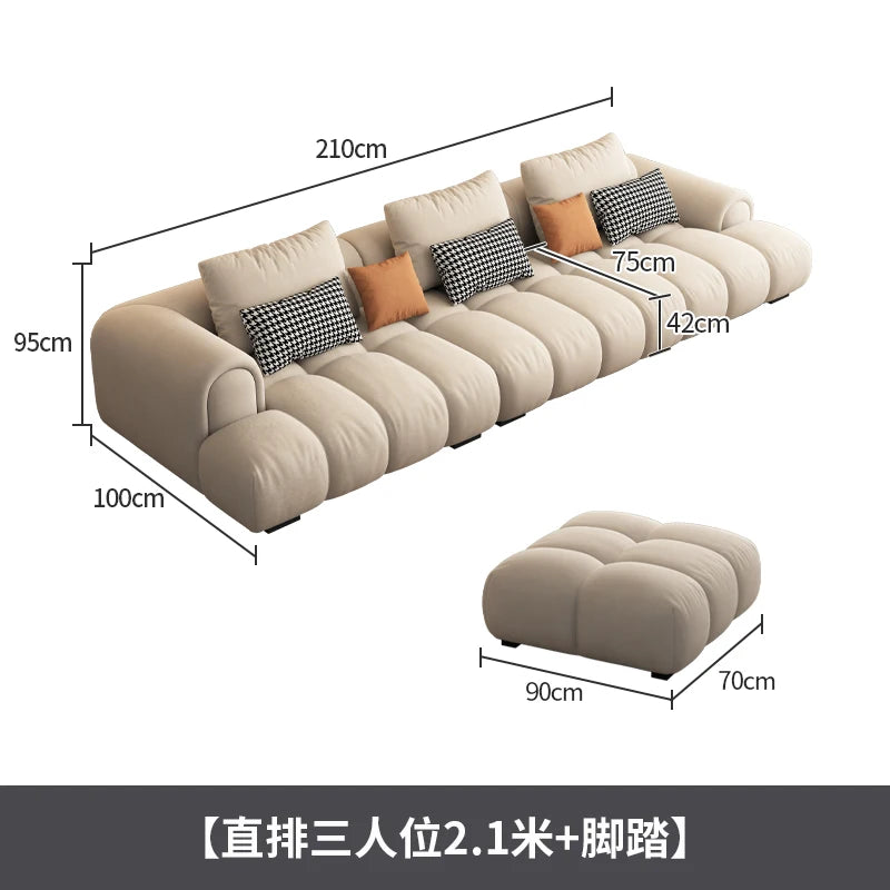 Sectional European Living Room Sofas Armchairs