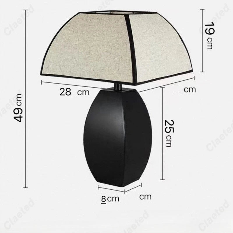 Modern Simple LED Fabric Lampshade Table Lamp