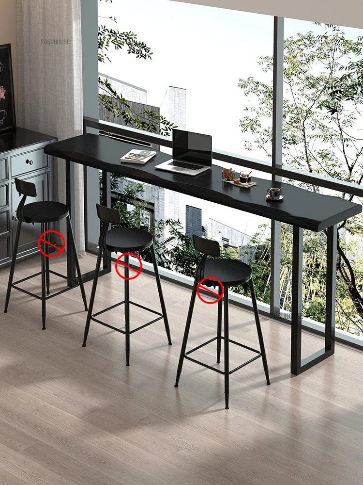 Counter Height Bar Table Solid Wood