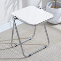 Folding Side Table - Transparent Coffee Table for Living Room