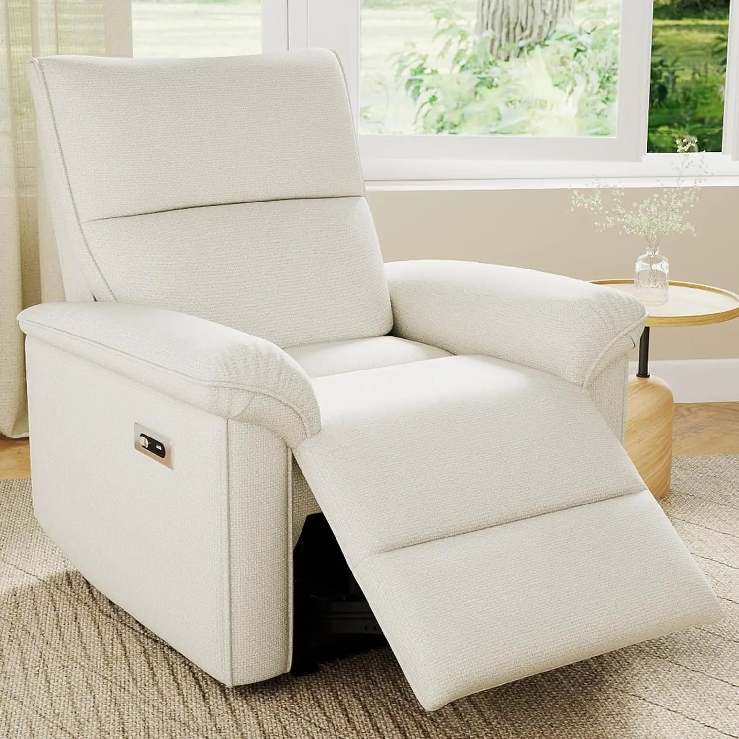 Wall Hugger Power Recliner Small Space USB