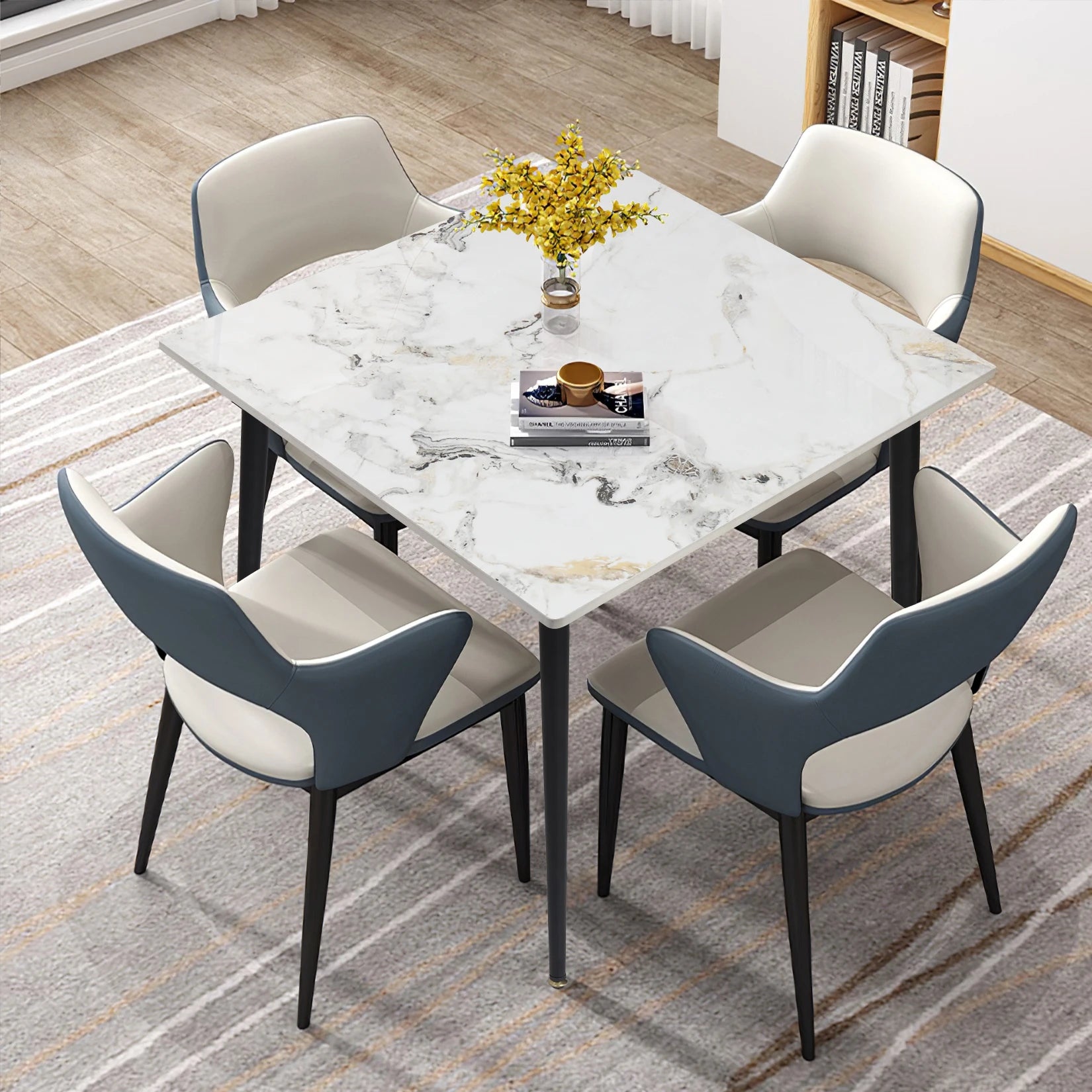 Slate Kitchen Dining Table with Sintered Stone