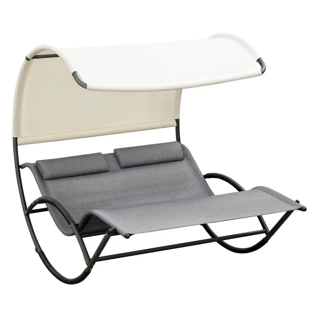 Outdoor Double Chaise Rocking Chair