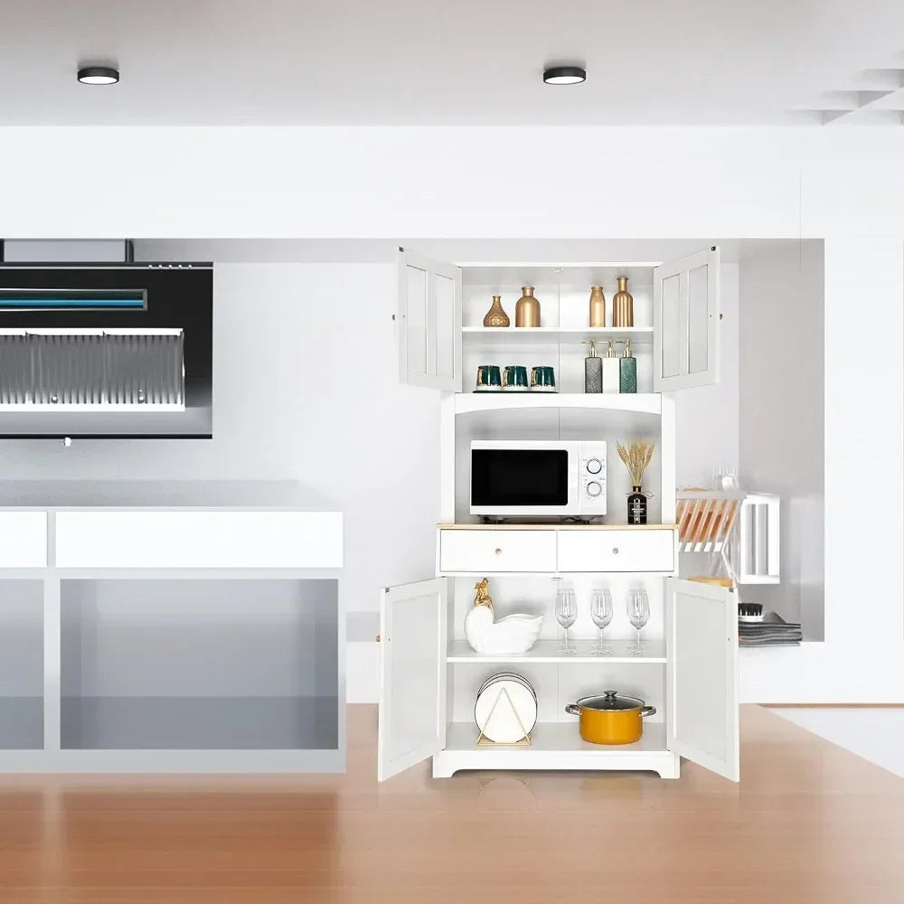 Buffet Cabinet with Hutch Pantry Storage