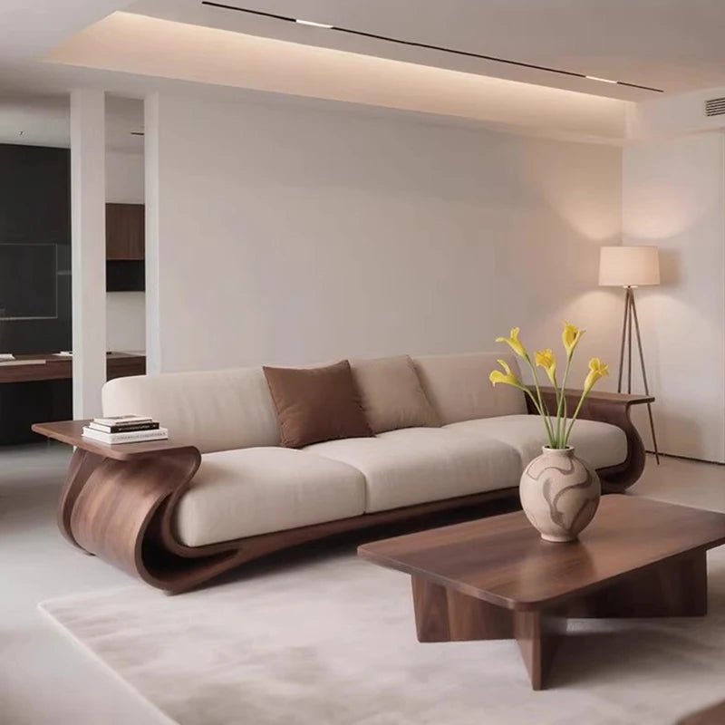 Wooden Living Room Sofas