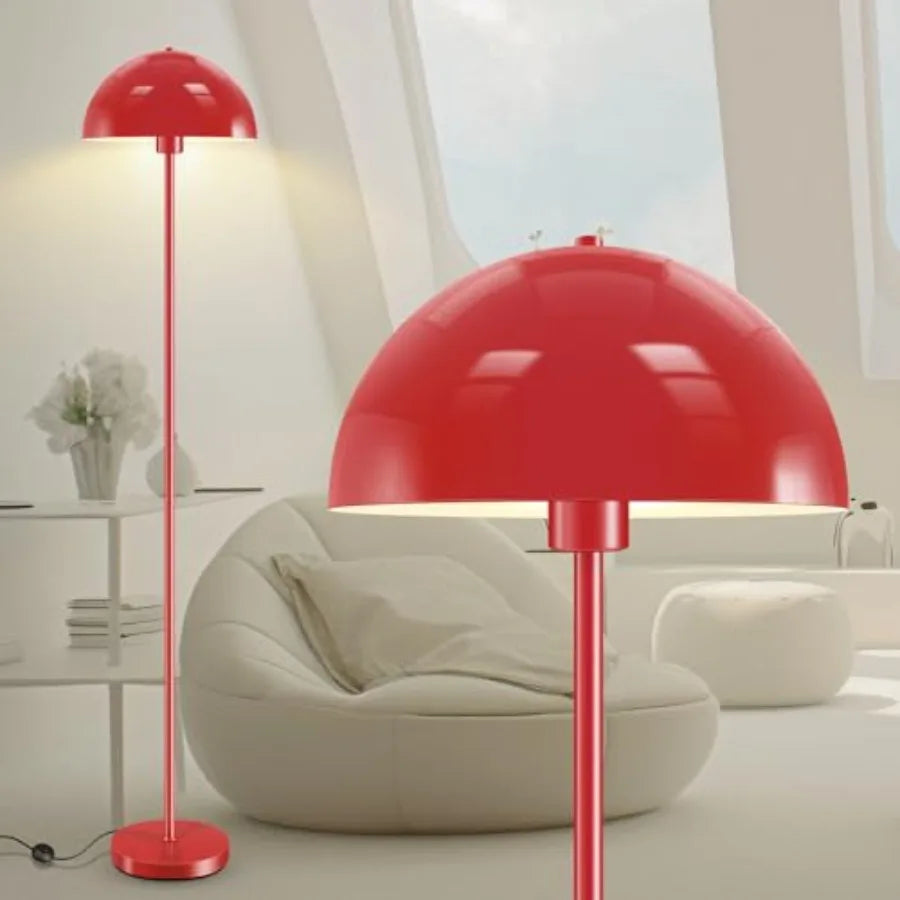 Floor Lamp, Retro Mushroom Dome Shade,
