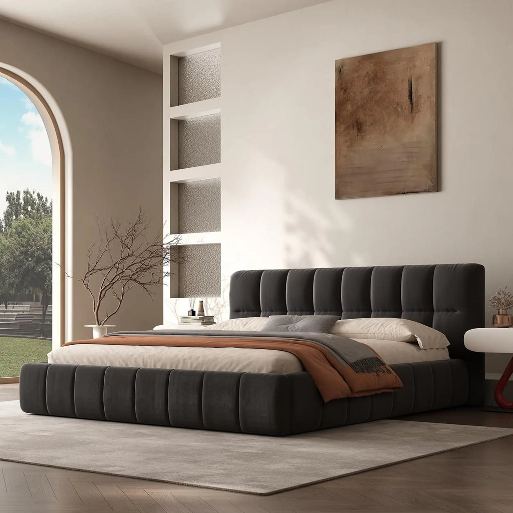 Queen Size Modern Cloud Platform Bed