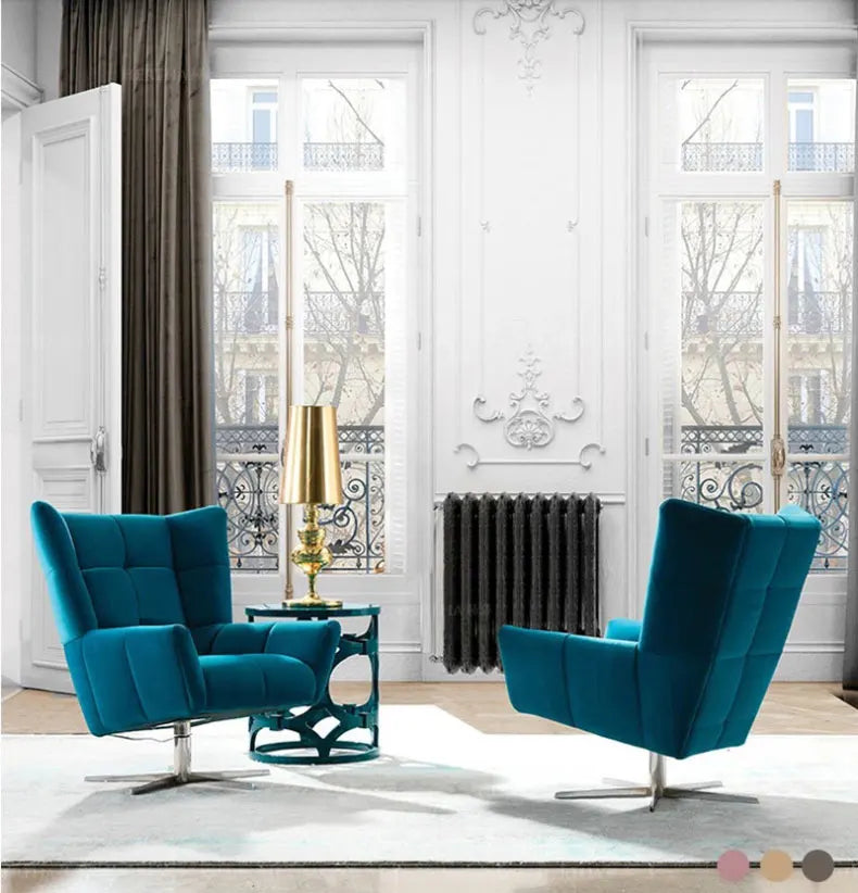 Blue Luxury Chesterfield Couch