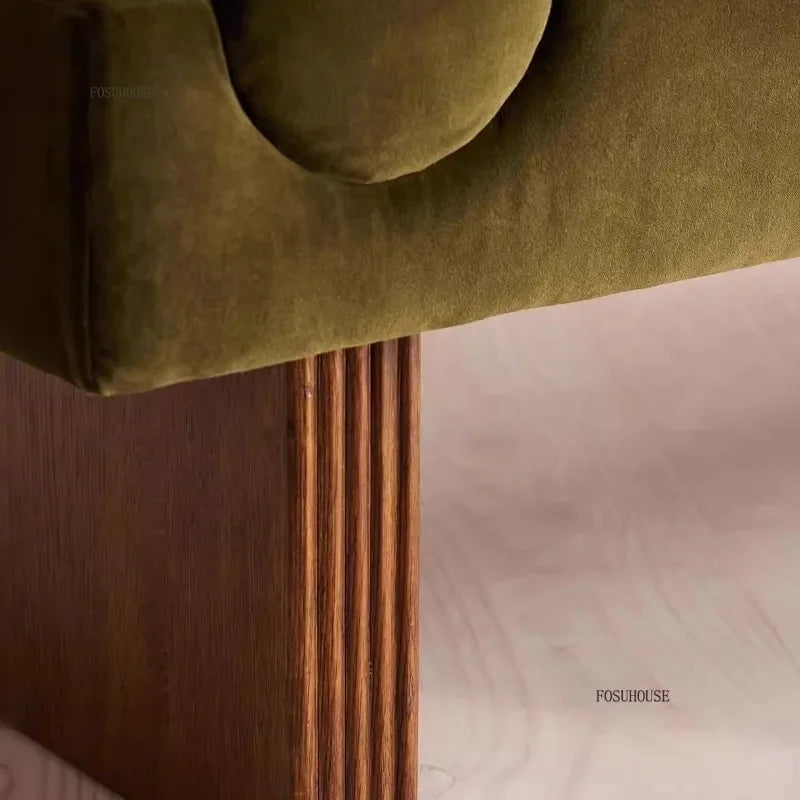 French Retro Sofa Stool, Entrance Shoe Change Stools