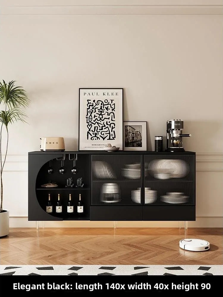 Cream Buffet Wood Island Storage