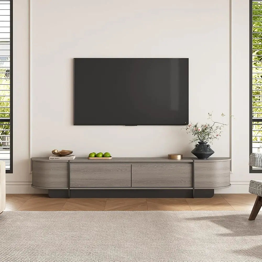 78.7 Long Grey Wooden TV Stand