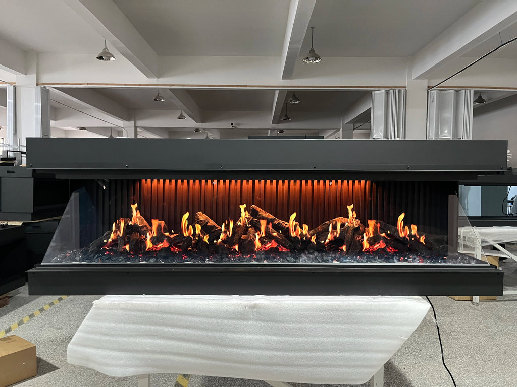 New 1500 mm Modern Style Holographic Electric Fireplace Insert Built-In Remote Control