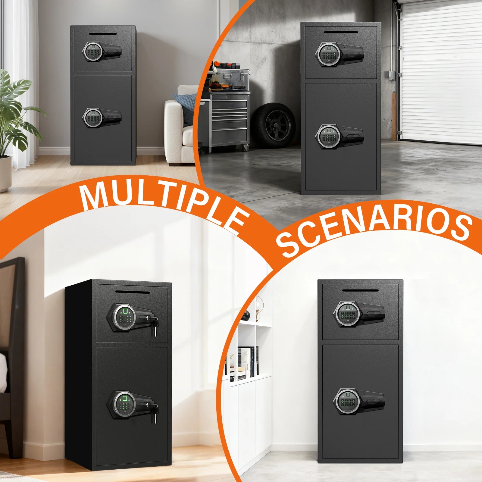 6.0 Cuft Large Fingerprint Home Safes