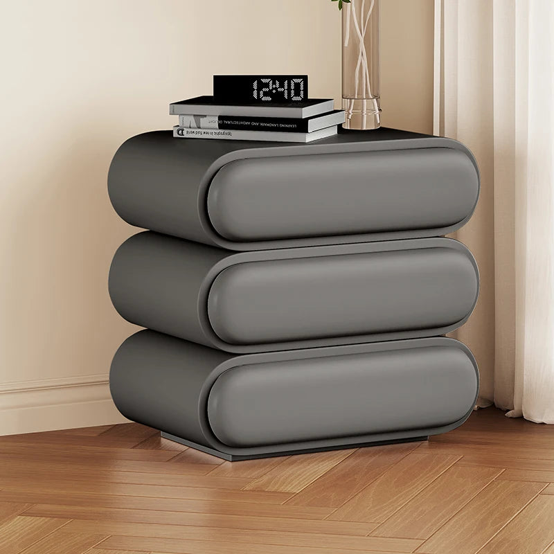 Unique Aesthetic Modern Design Bedside Table Elegant Nightstands
