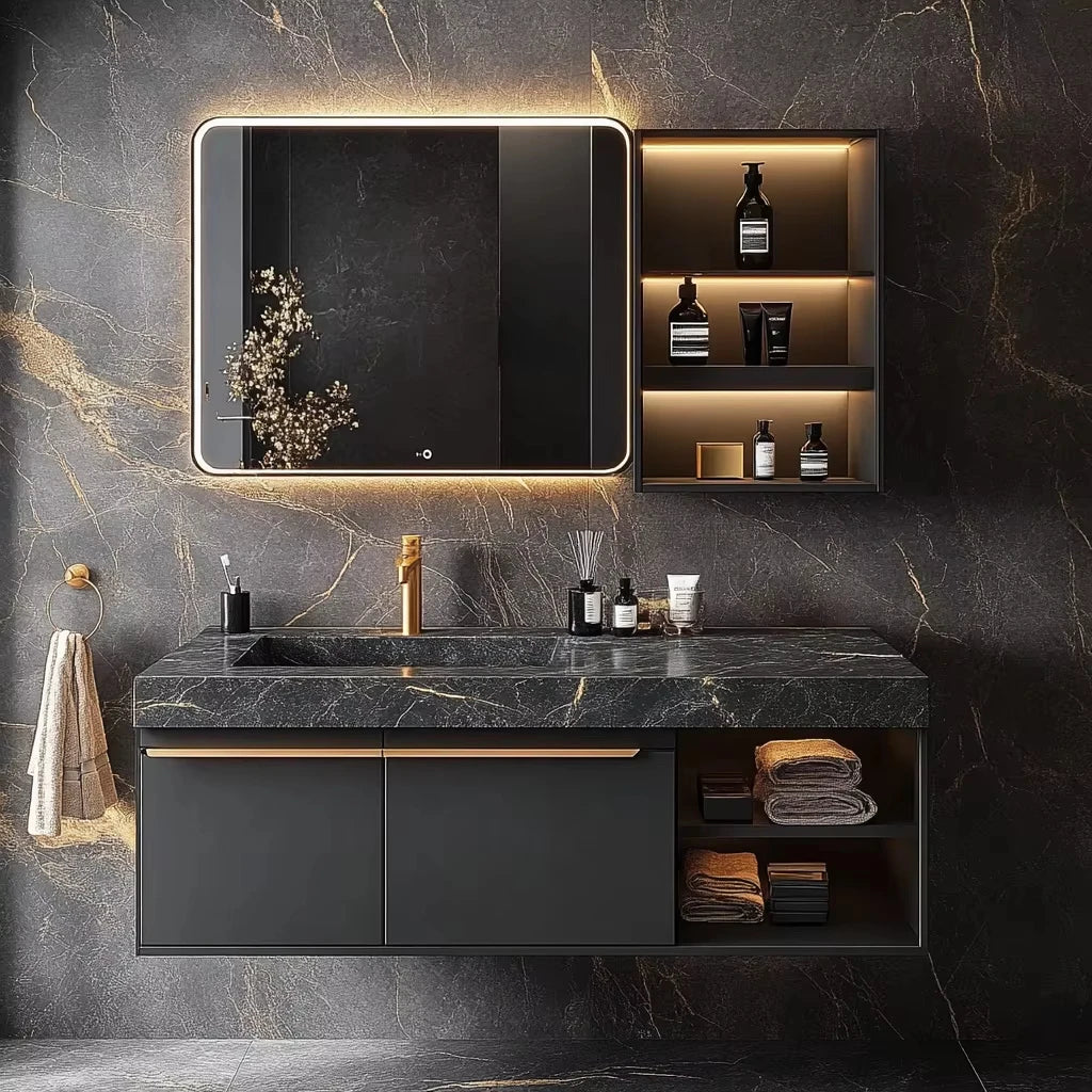 Bathroom Vanity Set with Cabinet Mirror Sink