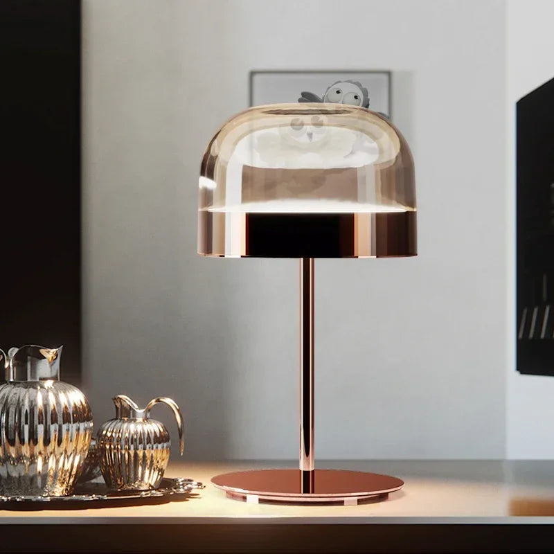 Italian Designer LED Decorative Bedside Lamp, Living Room Glass Floor Lamp