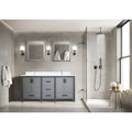 Dark Grey Double Bathroom Vanity