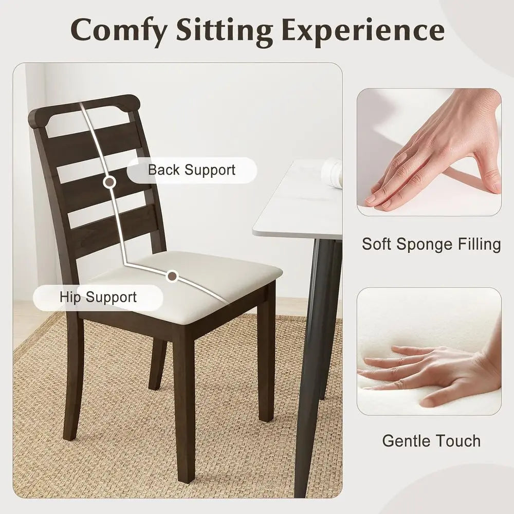 Set of 4 Upholstered Dining Chairs