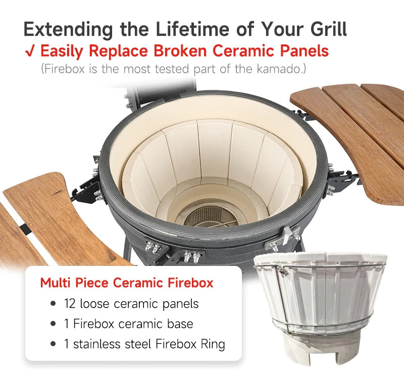 23 to 29-In Ceramic BBQ Grill