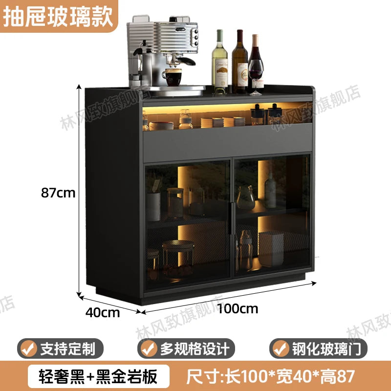 Modern Dining Room Buffet Cabinet with LED