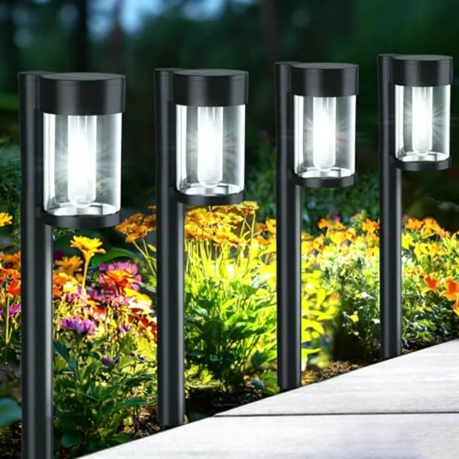 Solar Pathway Lights Outdoor, 10 Pack