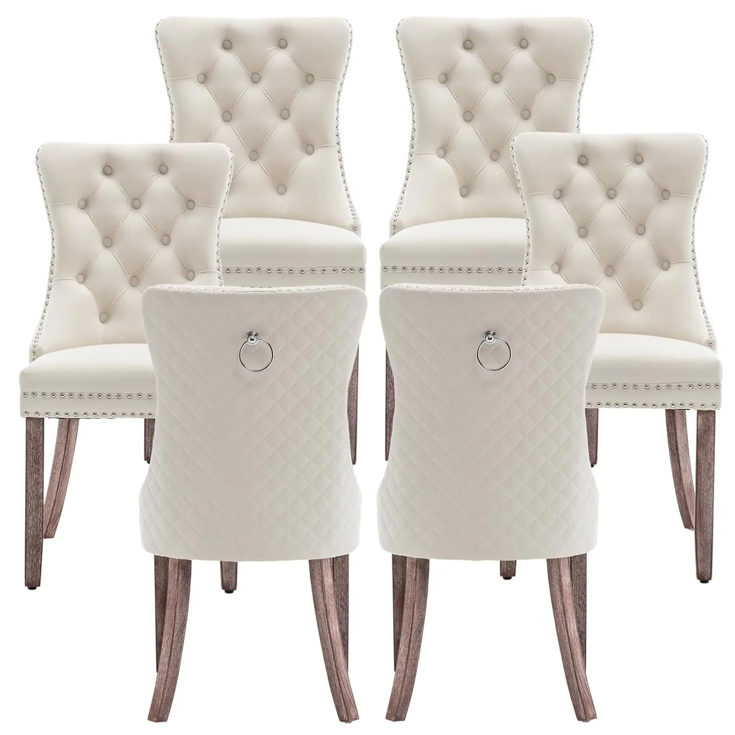Velvet Dining Chairs Set of 6,