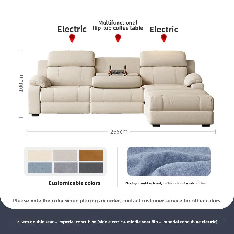 Electric Recliner Sofa Smart Fabric Sofa