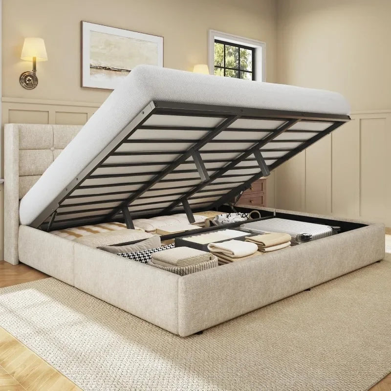 King Size Lift Up Storage Bed Frame,
