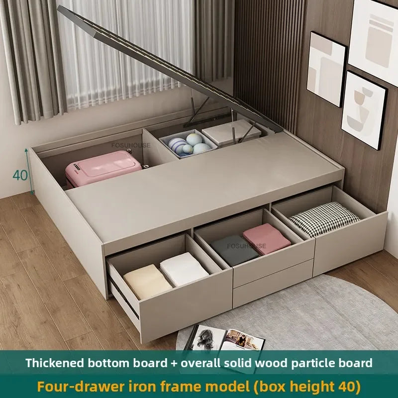 Japanese Tatami Solid Wood Bed Frames