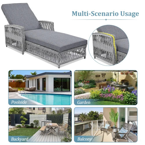 Outdoor Long Reclining Chaise