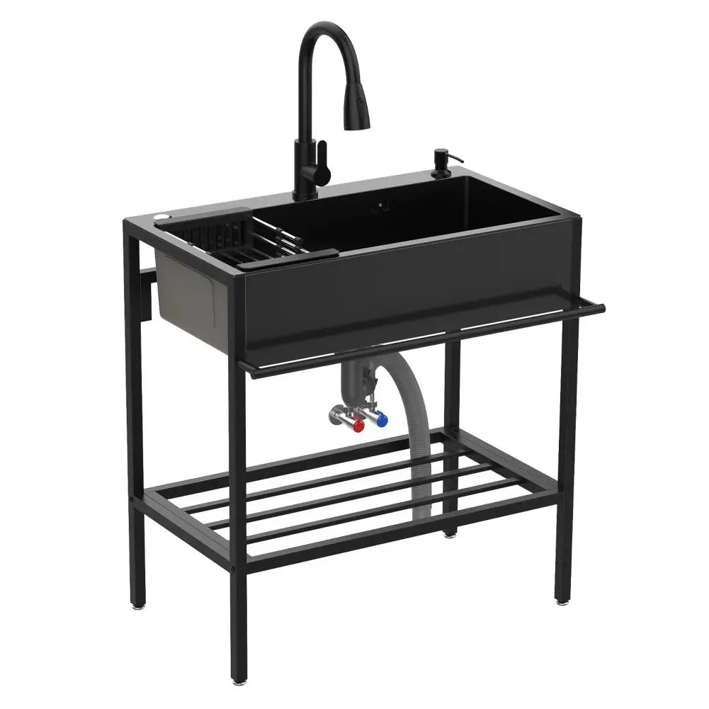 Heavy Duty 304 Stainless Steel Free Standing Utility Sink