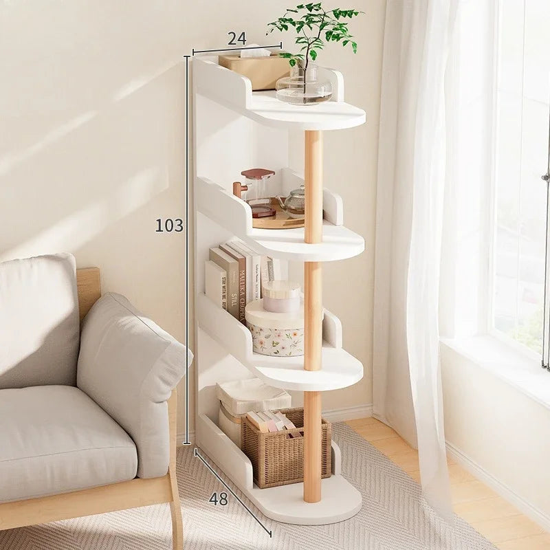 Wooden Corner Multi-Layer Side Table