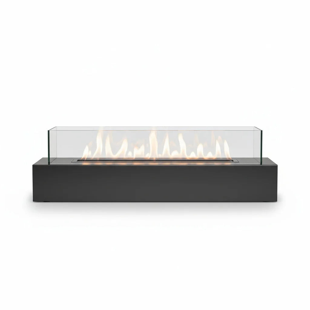 Smokeless Modern Luxury Bio Ethanol Fireplace with Tempered Glass