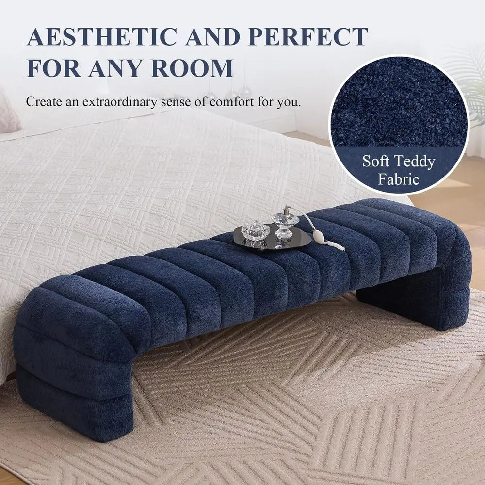 Queen Size Upholstered Ottoman Bench