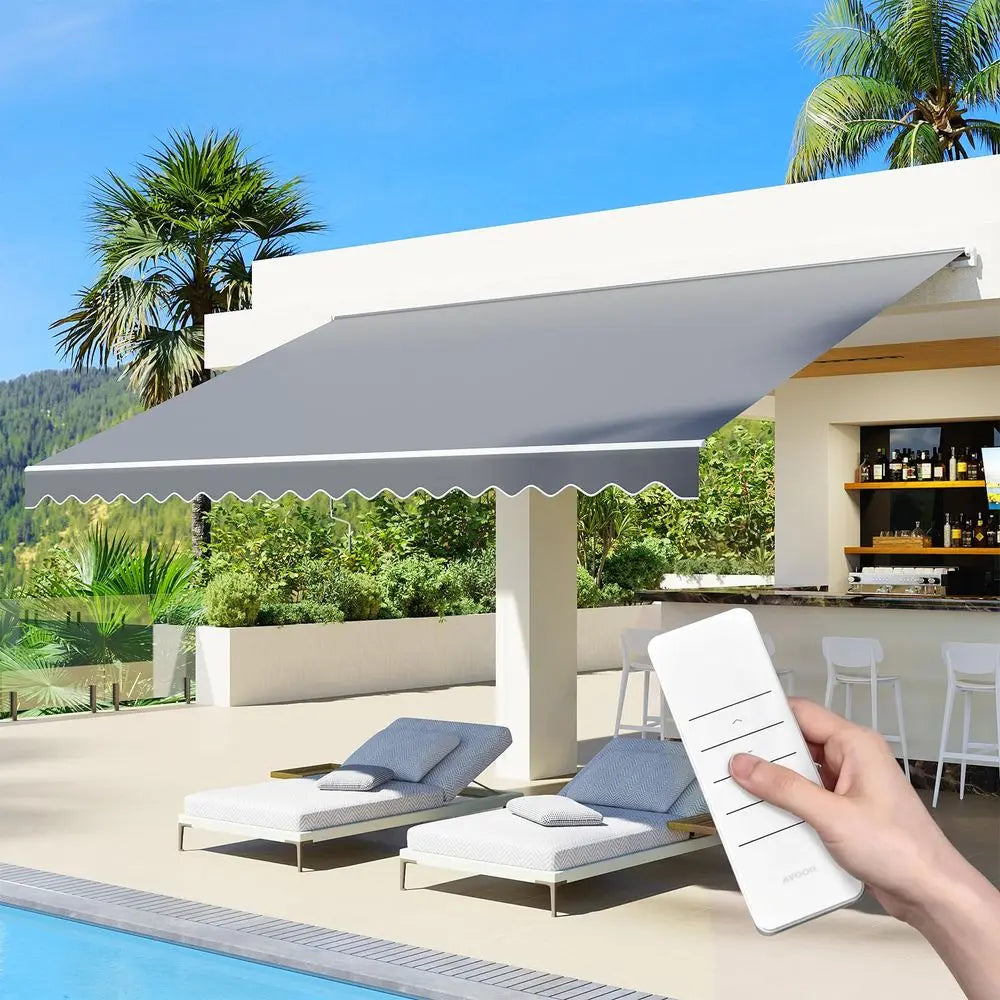 Electric Patio Awning with Remote Control