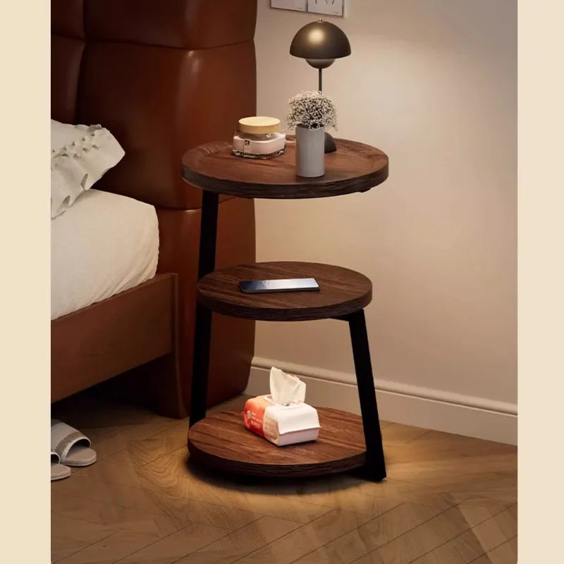 Modern Wooden Nightstand Bedside Table Cabinet Bedroom Furniture 2 Drawers Storage