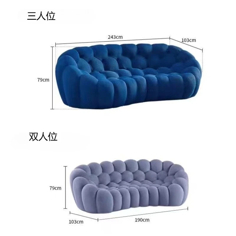 Compressed Vacuum Sofa, comfortable Double and Triple Sofa