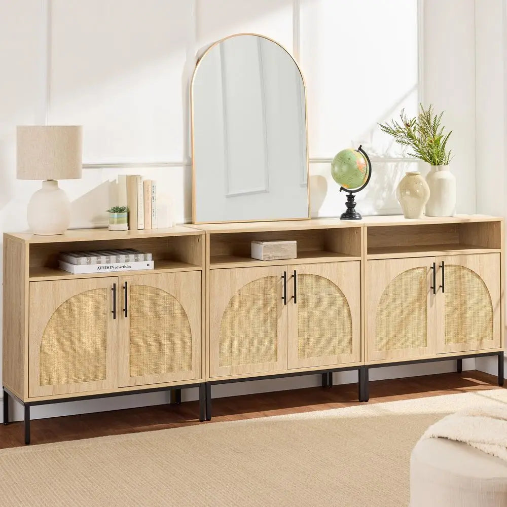 Rattan Sideboard Buffet Cabine