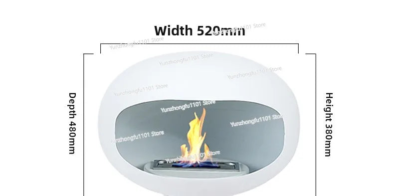 Outdoor Fire Pit Ethanol Fireplace Smoke-free