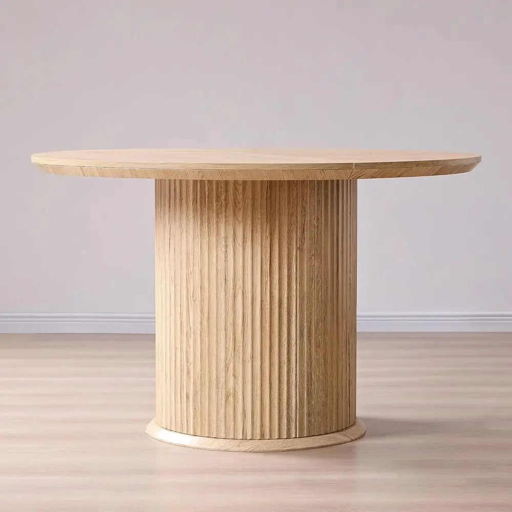 Solid Oak Round Dining Table