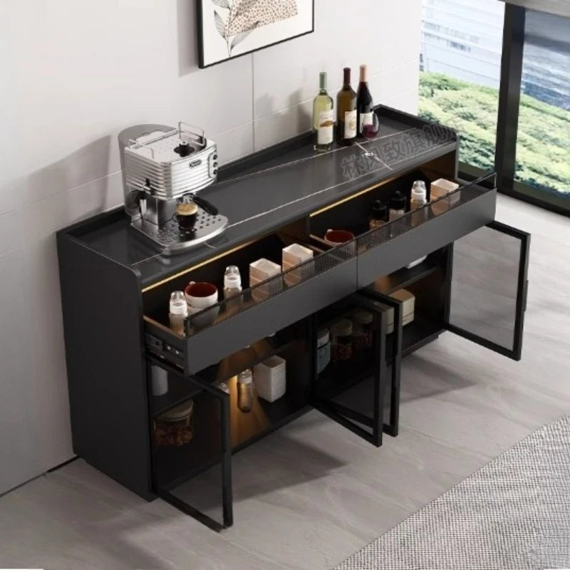 Modern Dining Room Buffet Cabinet with LED
