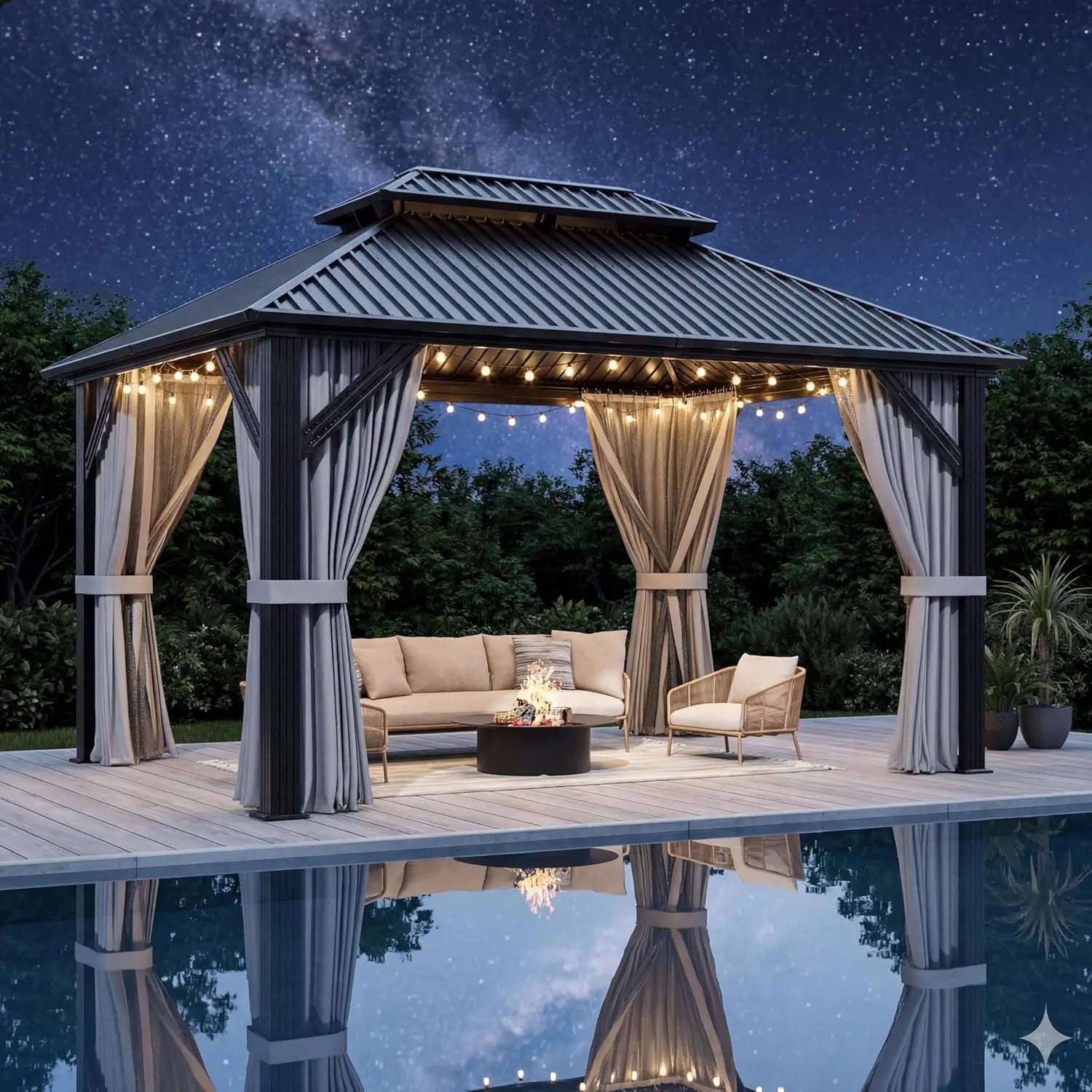 10'x12' Gazebo Hardtop Gazebo